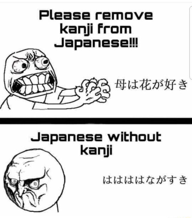 Japanese would not work without Kanji